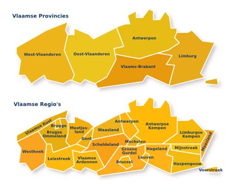 het vlaams woordenboek vlaamse provincies en regios