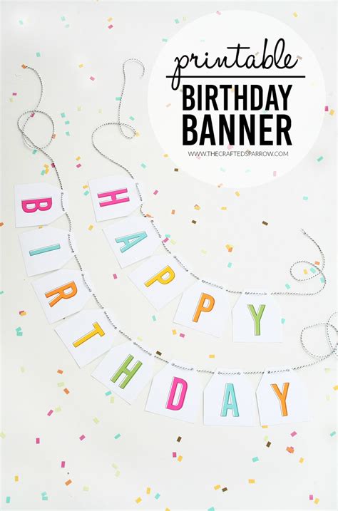 printable birthday banner