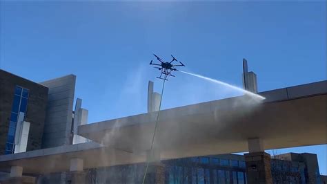 drone pressure washing commercial cleaning liberty drones