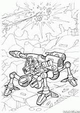 Robot Coloring Pages Walking Colorkid Print Wars Futuristic sketch template