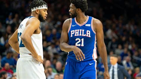 joel embiid tweets support  brother karl anthony towns mother