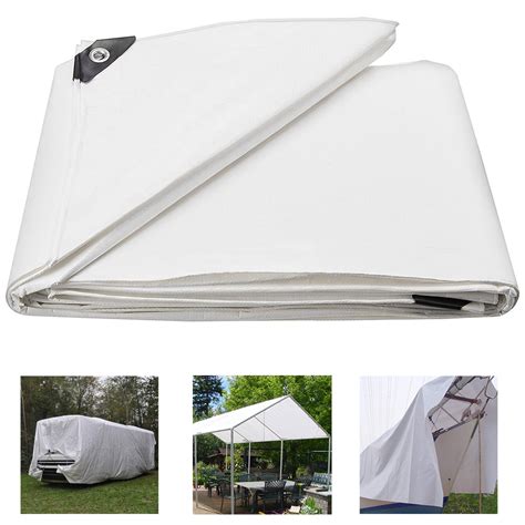 awnings canopies  mil heavy duty canopy poly tarp reinforced tent car boat cover