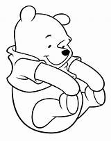 Coloring Pooh Winnie Pages Printable Poo Bear Colouring Baby Disney Clipart Classic Sheets Color Cartoon Cute Print Drawing Getcolorings Happy sketch template