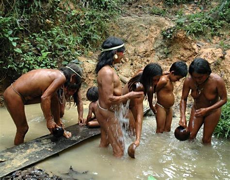 amazon tribes women bathing