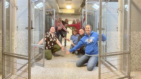 animal shelter clears  kennels    time    years