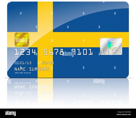sweden credit card clipping path included stock photo alamy