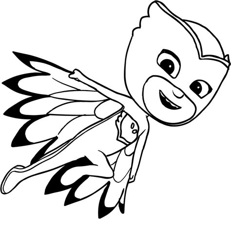 owlette flying coloring page  printable coloring pages  kids