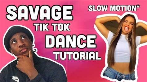 tiktok savage dance tutorial youtube