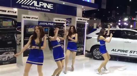 Alpine Girls Dancing Awkwardly The 36th Bangkok International Motor