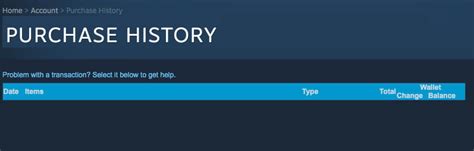 view  steam purchase history