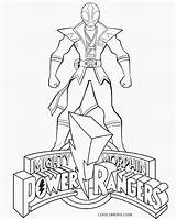 Power Coloring Pages Ranger Rangers Mighty Morphin Printable sketch template
