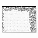 Calendar Desk Coloring Pad Choose Board Pages sketch template