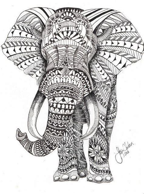 mandala elephant coloring pages fh