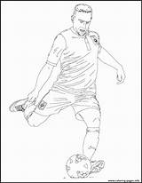 Soccer Neymar Coloriages Joueur Joueurs Futebol Franck Ronaldo Ribéry Ribery Hellokids Footballeur Carterie Fussball Malvorlagen Suarez sketch template