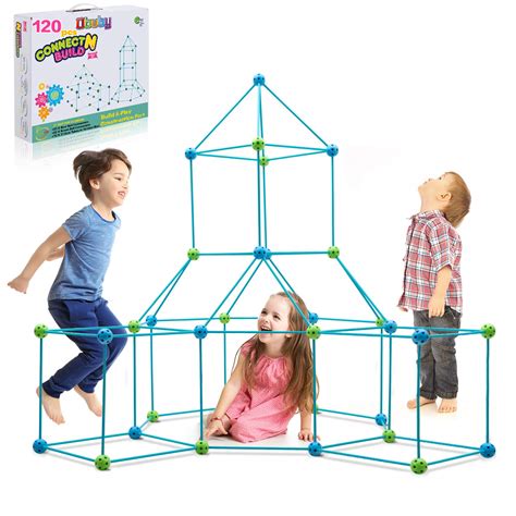 obuby kids construction fort building kit  pieces ultimate forts builder gift build making