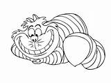 Alice Wonderland Cheshire Cat Drawing Coloring Pages Chesire Characters Draw Easy Colouring Visit Disney Cartoon sketch template