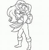 Ariel Coloring Prince Princess Disney Drawing Pages Eric Mermaid Little Printable Colour Kids Couple Wallpaper Adults Simple Drawings Lovely Filminspector sketch template