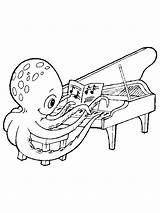 Pages Muziekinstrumenten Musikinstrumente Coloriage Pieuvre Musical Sheets Ausmalbilder Inktvis Vleugel Musica Muziek Speelt Hugolescargot Coloriages Octopus Disegno Muziekinstrument Jouer Hugo sketch template