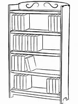 Drawing Bookshelf Bookcase Shelf Coloring Draw Pages Color Book Tocolor Simple Bookshelves Drawings Paintingvalley Large Books Library Clip Desenho Clipart sketch template