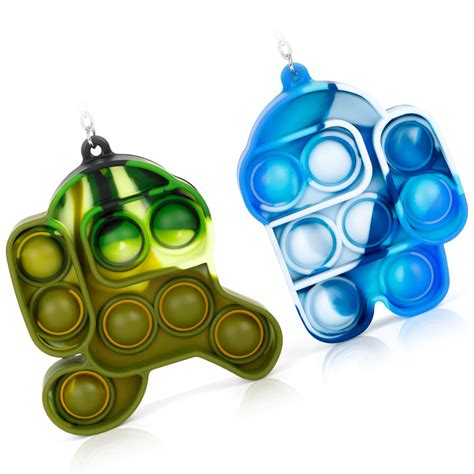 Itechjoy Pop On It Fidget Toys Mini Among In Us Push Pop Bubble Simple