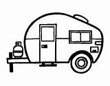 Caravan Coloring Modern Pages Colouring Camper Clipart Camping Coloringcrew Visit sketch template