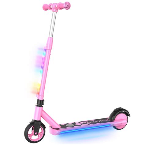 hovsco kids electric scooter kick  start  scooter  boys  girls age    colorful