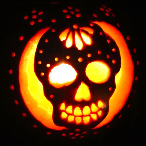 sugar skull pumpkin halloween  pumpkin carving halloween