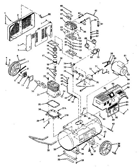 craftsman air compressor parts diagram general wiring diagram