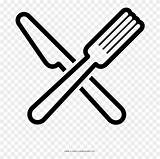 Silverware Coloring Template Spoon Fork sketch template