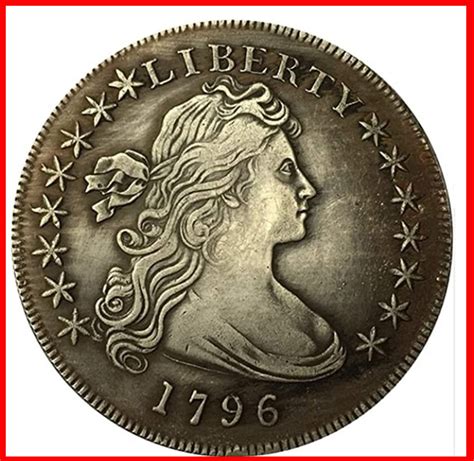 rare antique usa united states  liberty silver color dollar coin