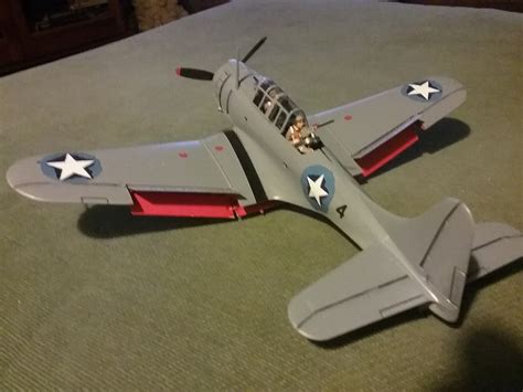 dauntless plastic model airplane kit  scale