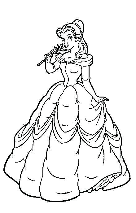 disney princess coloring pages belle  getcoloringscom