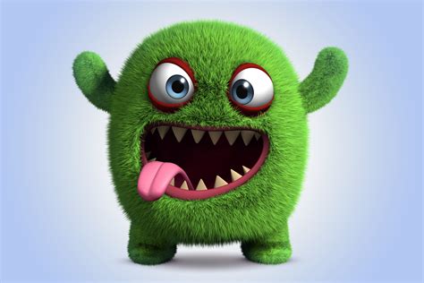 green monster character monster monster smile cartoon character