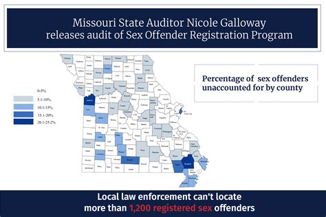 missouri state auditor releases sex offender registration