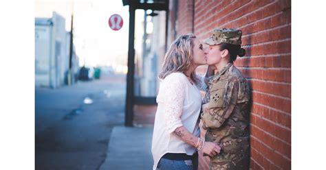 Lesbian Military Engagement Shoot Popsugar Love And Sex Photo 7