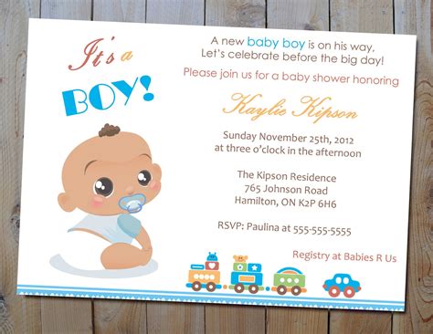 baby birth party invitation