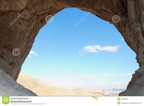 desert landscape    cave stock image image  frame rocky
