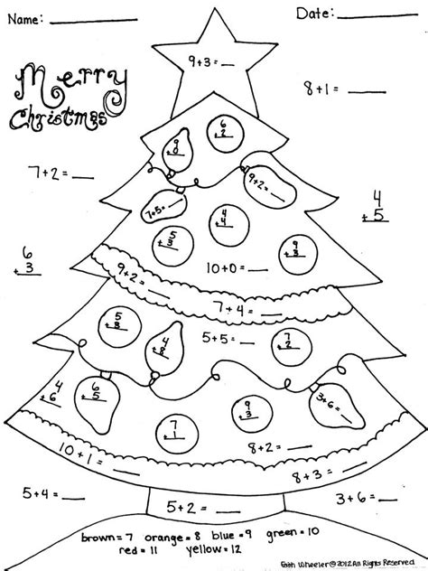 st grade addition freebie christmas math worksheets christmas math