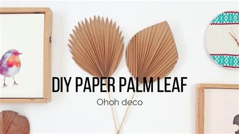 diy paper palm leaf youtube