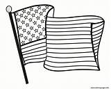 Flag Coloring American Pages Printable Great Print Color Book sketch template