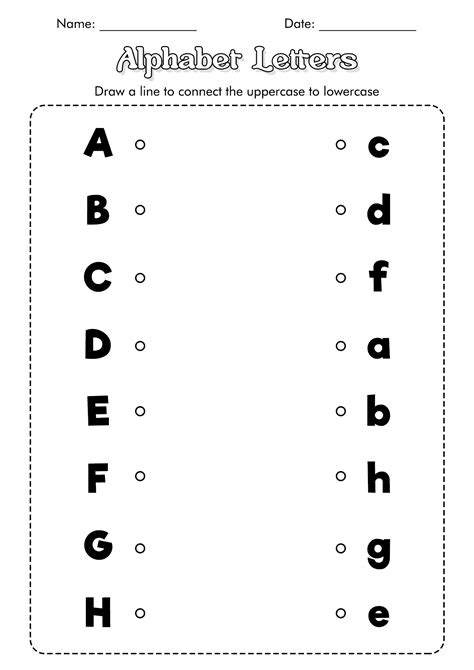 printable alphabet recognition worksheets  printable worksheet