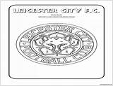 Leicester City Pages Coloring Soccer Logos Premier League Clubs sketch template