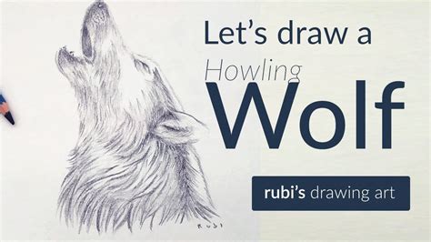 Drawing A Howling Wolf How To Pencil Drawing Youtube
