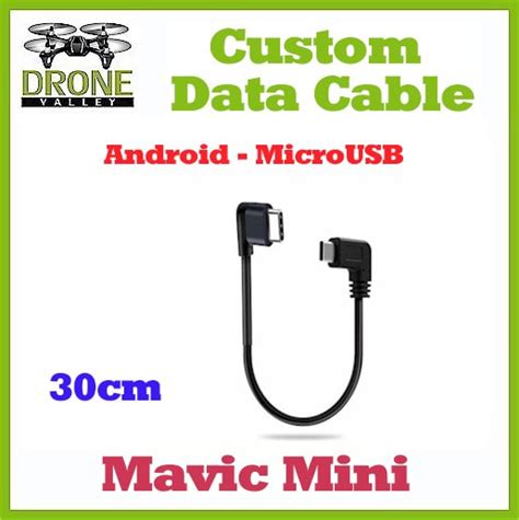 dji mavic mini  android devices custom data cable cm microusb