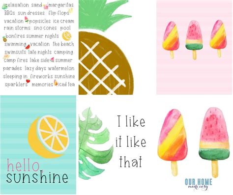 summer printables  home  easy