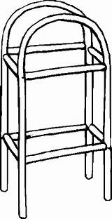 Shelves Coloring Furniture Pages sketch template