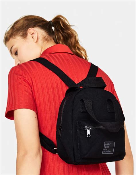 canvas backpack bershka fashion product accesories cool trend trendy young ss
