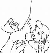 Godmother Cinderella sketch template