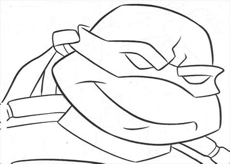 ninja turtles face coloring page  printable coloring pages