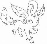 Pokemon Leafeon Sylveon Eevee Evolutions Base sketch template